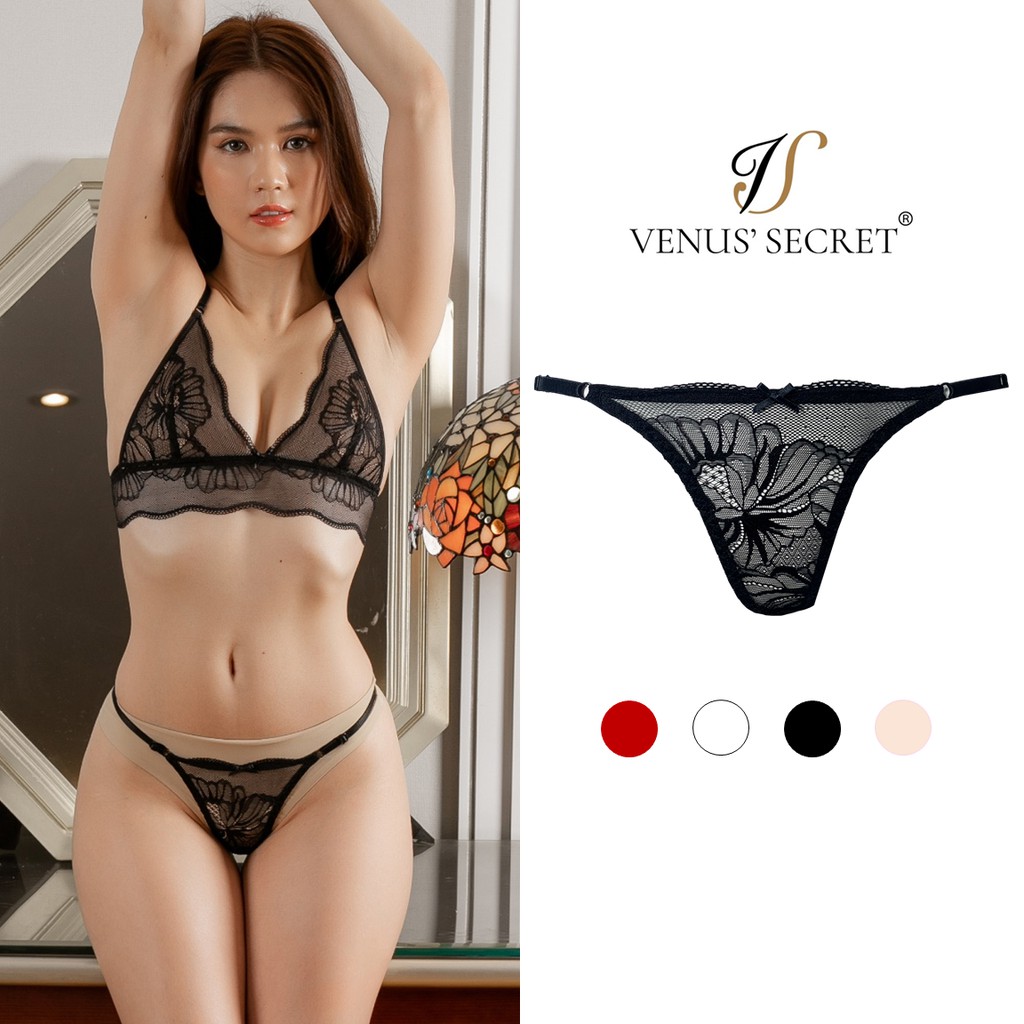 Quần lót nữ - quần thong ren có dây chốt chỉnh khoe đường cong gợi cảm VENUSSECRET | BigBuy360 - bigbuy360.vn