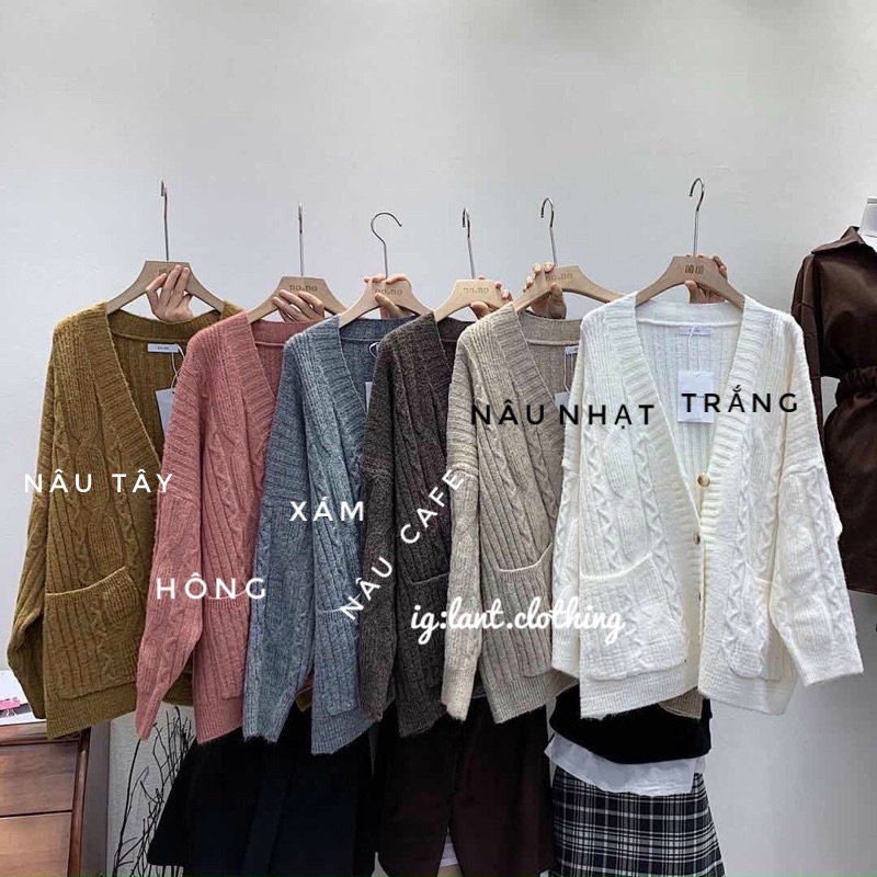 Áo cadigan len siêu hot