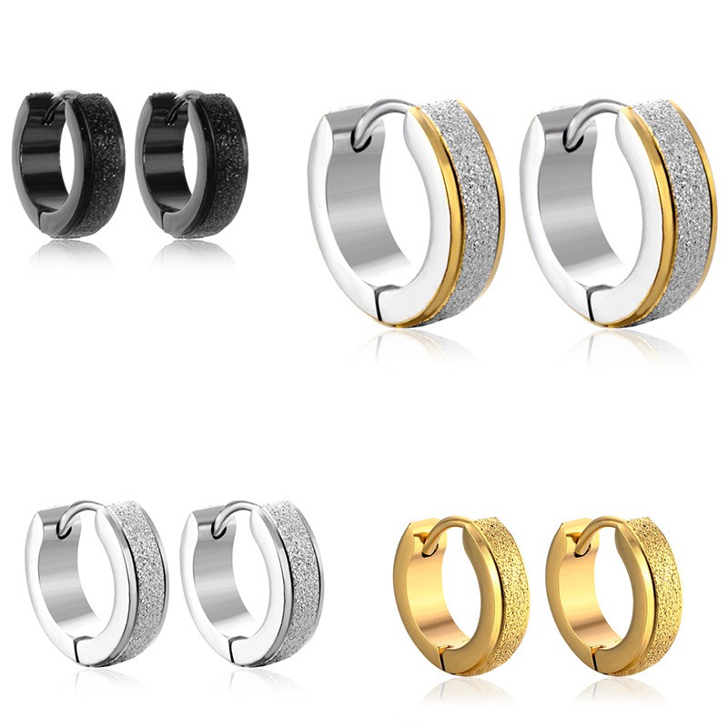 Khuyên tai chất liệu thép titan chống dị ứng cá tính trẻ trung
