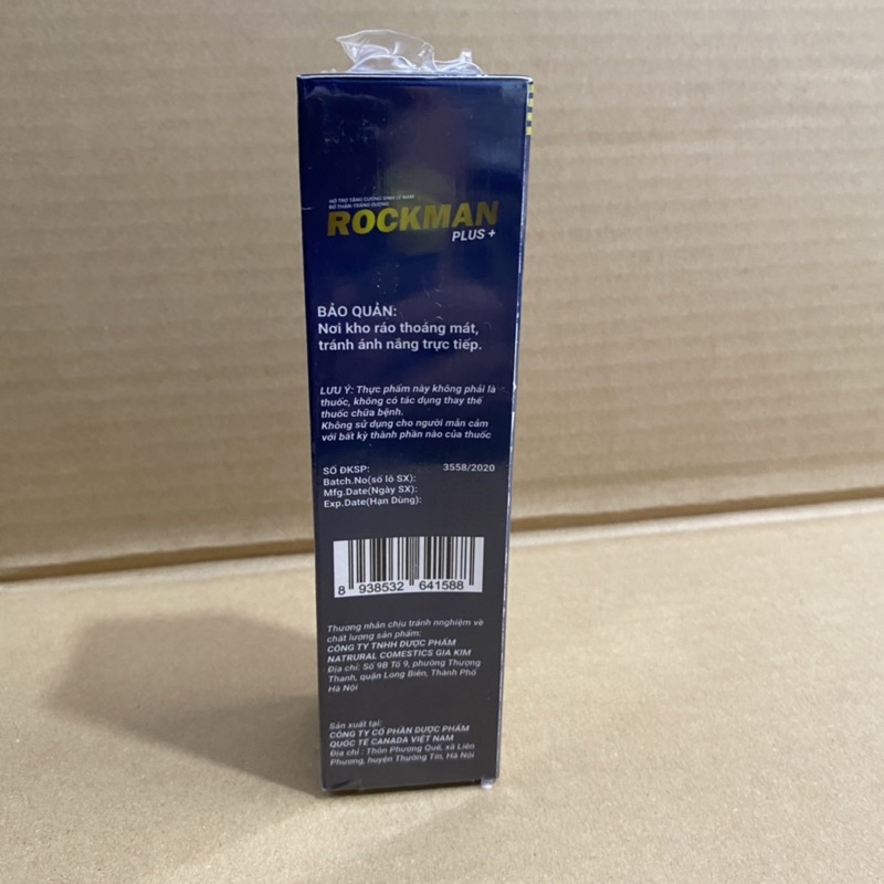 Viên sủi tăng cường sinh lý nam ROCKMAN PLUS+ Giúp bổ thận nam ,tráng dương suy giảm chức năng sinh lý nam