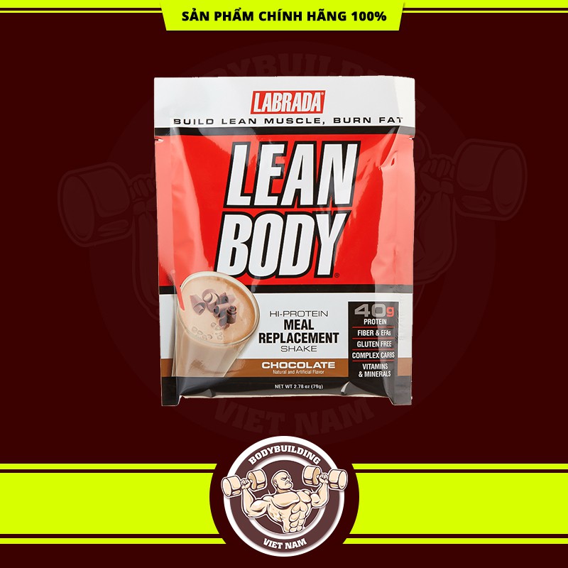 Set 05 gói Lean Body - Gói tiện lợi bổ sung Protein, Multivitamin, chất béo, chất xơ cho người tập thể thao thumbnail