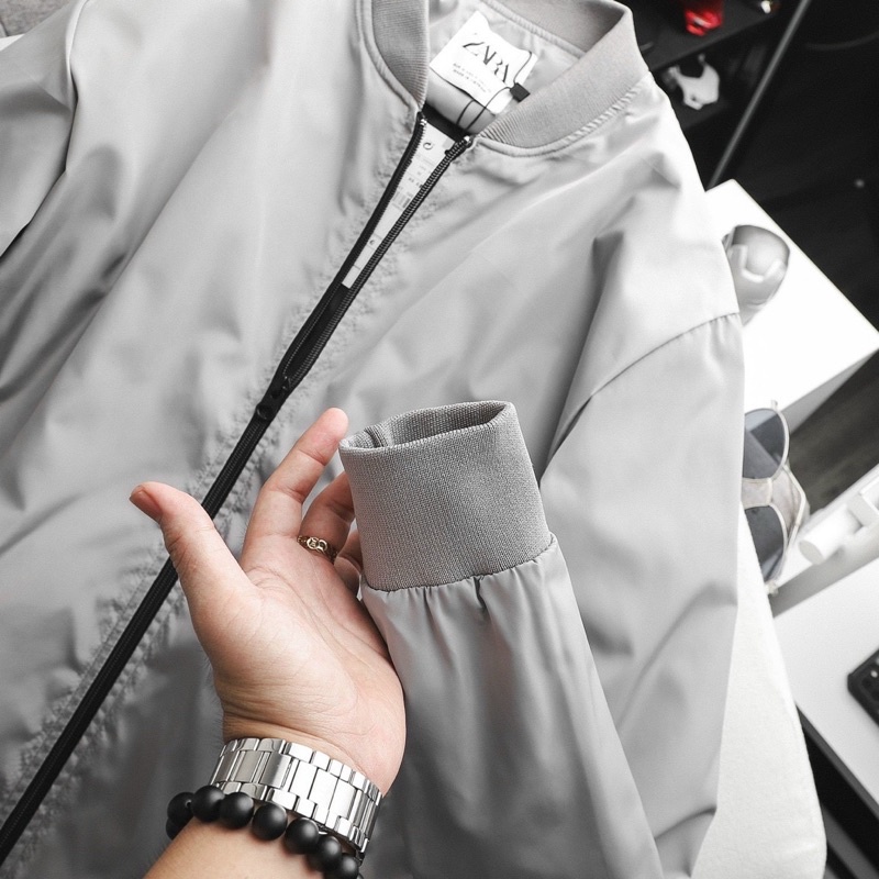 Áo khoác gió nhẹ Bomber Jacket ZR man 2 lớp trượt nước Onwed2022