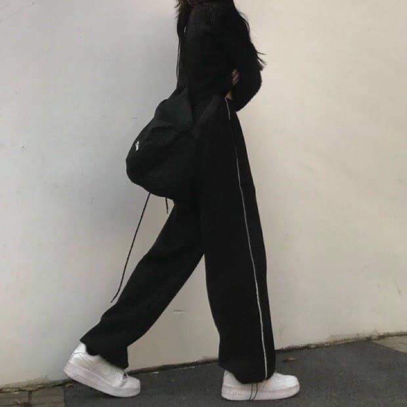 Quần nỉ Jogger dây rút bo ống chun nỉ da cá unisex form rộng phong cách Hàn Quốc I'm Basic