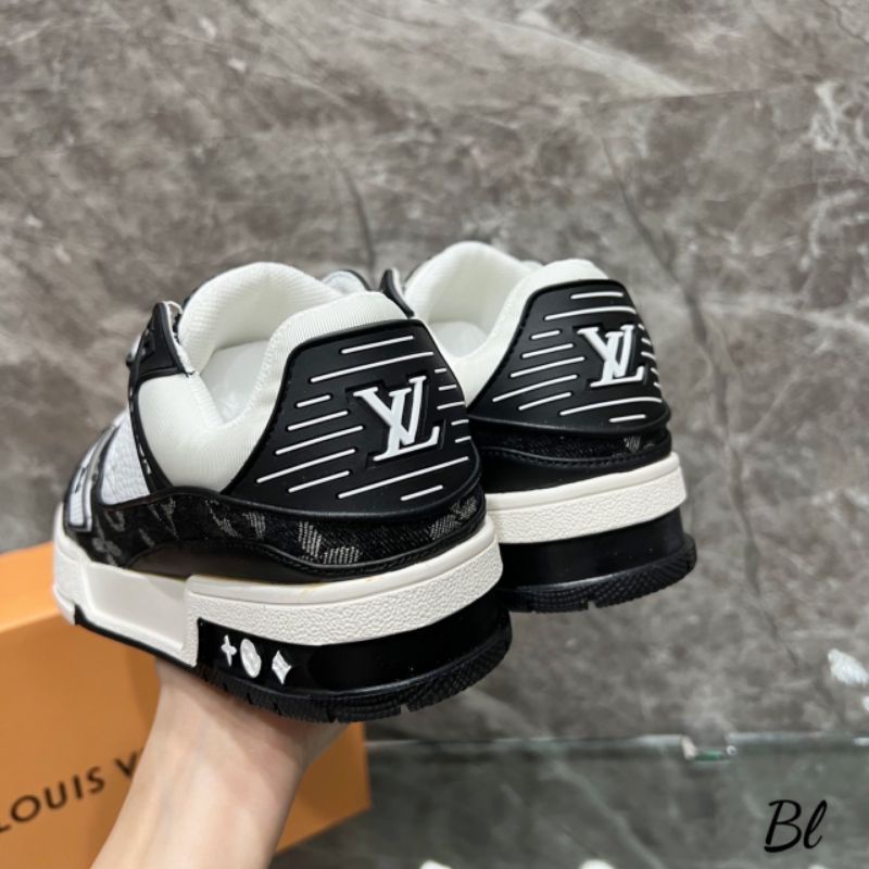 clo Giày Thể Thao Nữ Xanh Cam 5p Lv Da mềm Êm Fullbox Bill Túi Cao Cấp