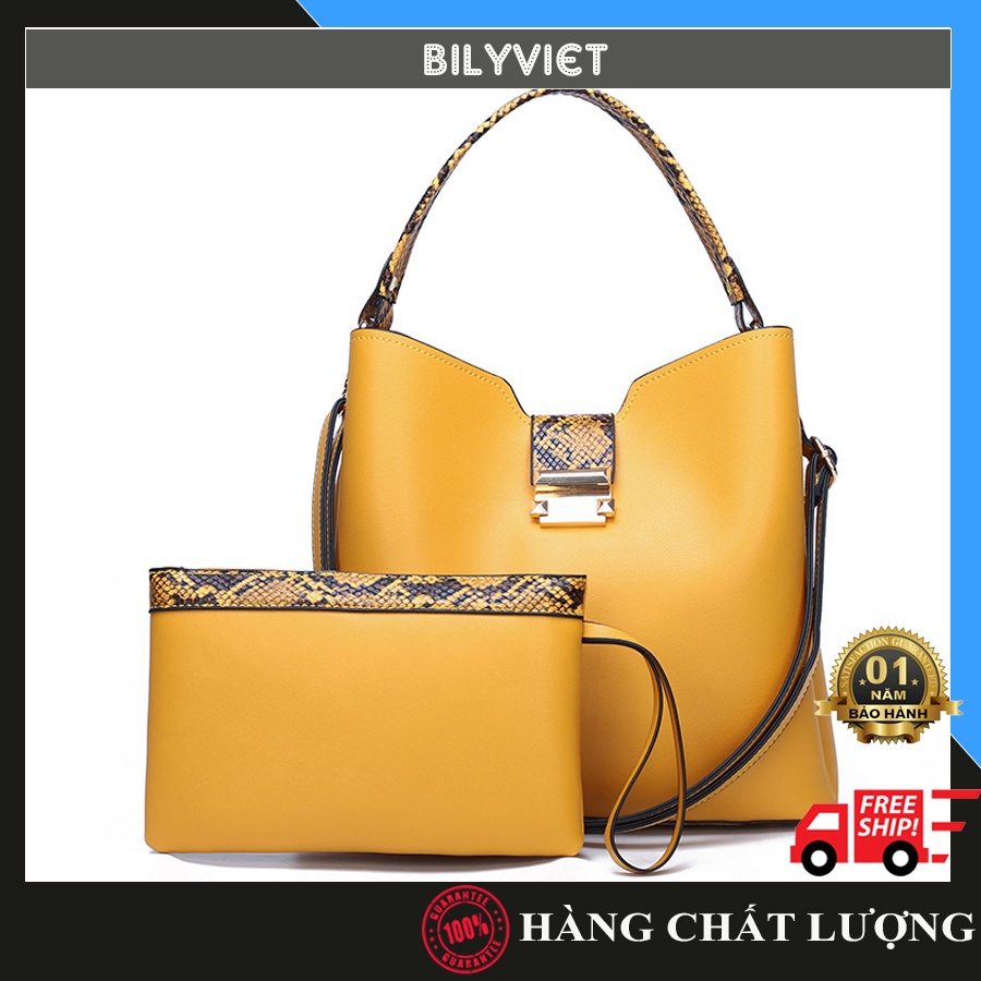 Túi xách Kèm ví sang trọng,Túi Xách nữ đẹp, đi làm, đi chơi năng động, phong cách thời trang| Đồ Da Bilyviet