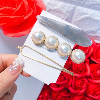 Set 3 kẹp tóc Hàn Quốc sang chảnh K45