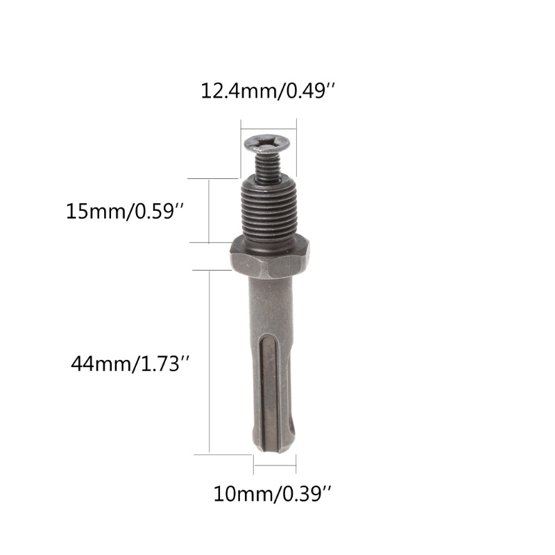 Đầu Kẹp Mũi Khoan Đường Kính 12mm Màu Xám Plus