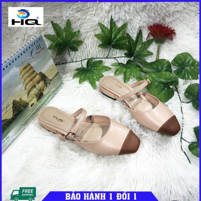 👠 Giày sục nữ thời trang hở gót mũi tròn siêu độc cực trend 21276 👠