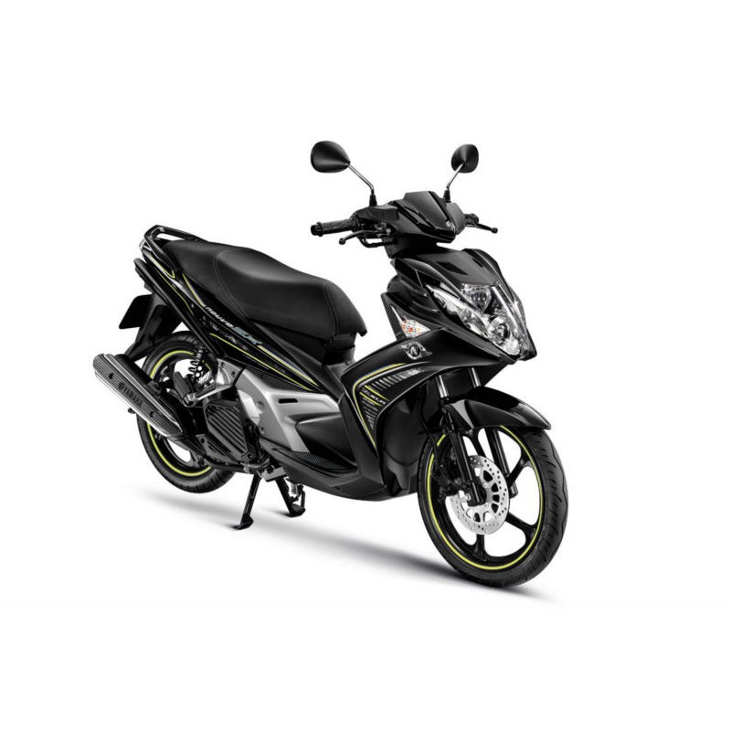 Da yên zin chính hãng Nouvo 5 - SX Yamaha màu đen - chỉ trắng