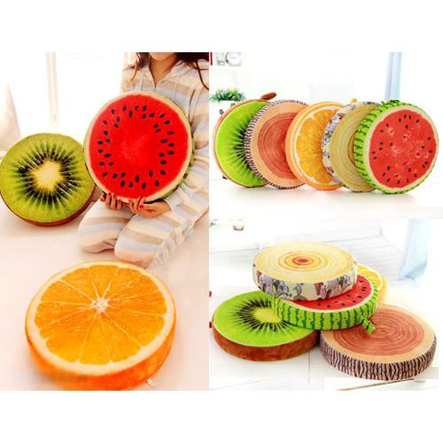 Gối trái cây 3d hoa quả ( hình quả dâu kiwi ) shopgiarehcm