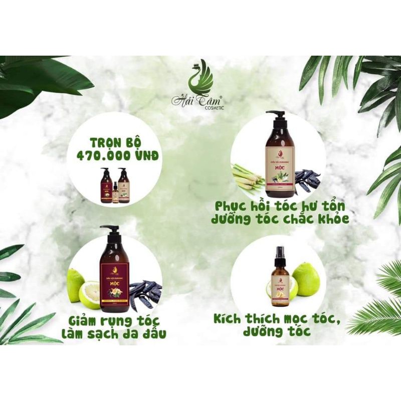 Bộ dầu gội + xả MỘC