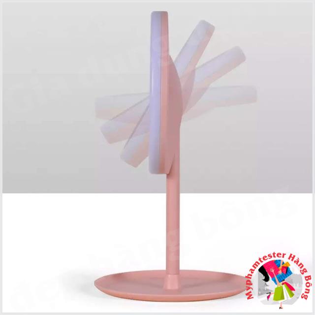 Gương trang điểm có đèn led dùng điện sạc