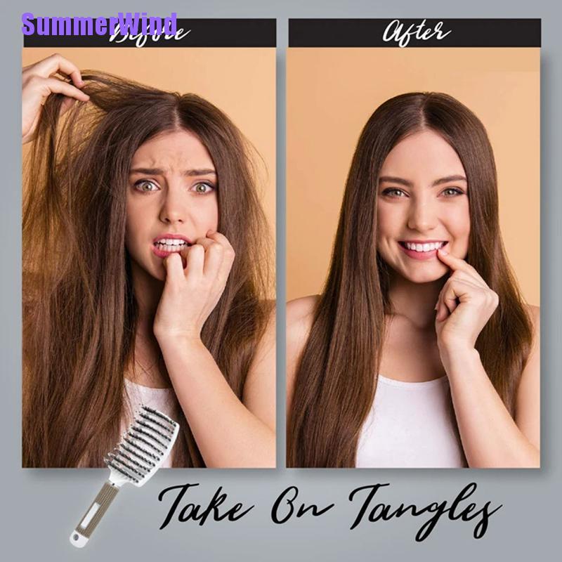 (Hàng Mới Về) Lược Chải Tóc Mát Xa Da Đầu Tiện Lợi