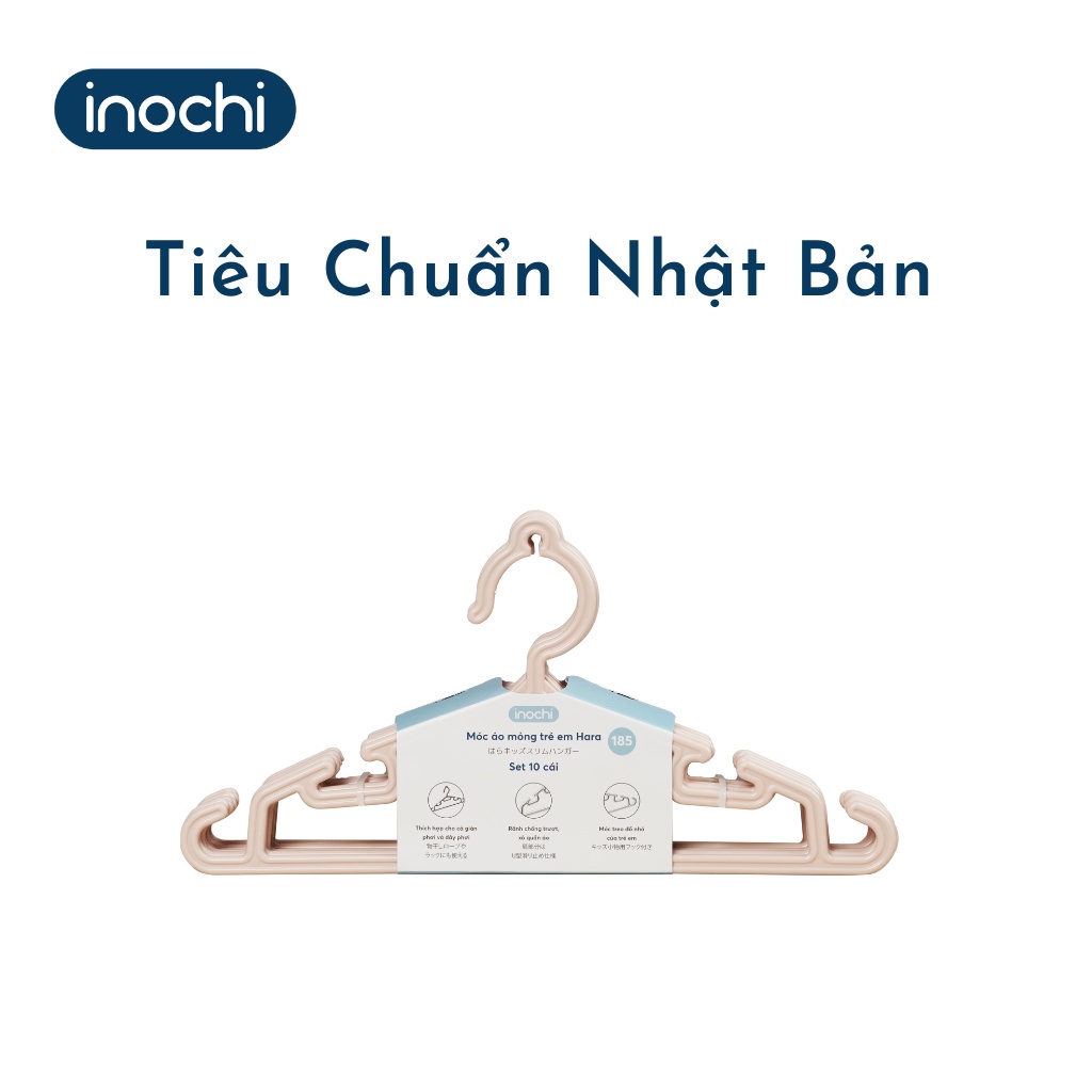 Móc Áo Trẻ Em Hara Các Loại INOCHI, Chất Liệu Nhựa Cao Cấp, Cải Tiến Về Kiểu Dáng