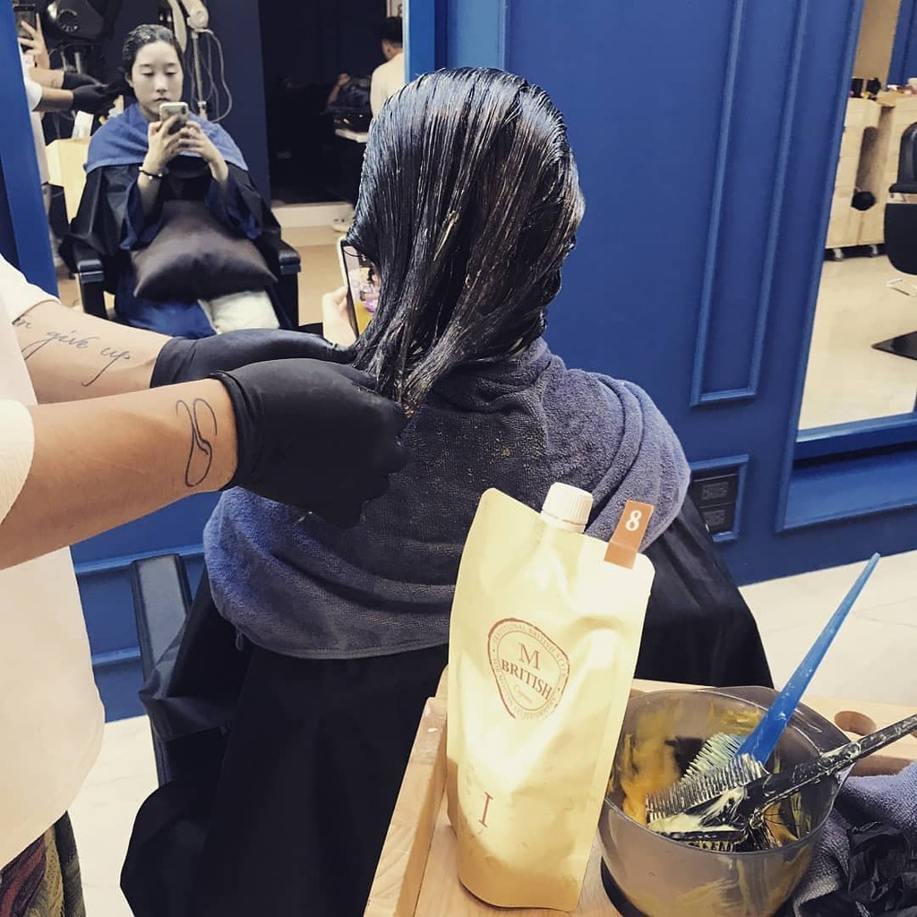 Thuốc uốn tóc Organic British M Pumkin Enzyme Perm 400g (Cặp Số 9)