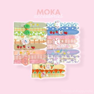 Set 3 miếng băng đô dán tóc mẫu mới Moka (Ảnh thật shop tự chụp)