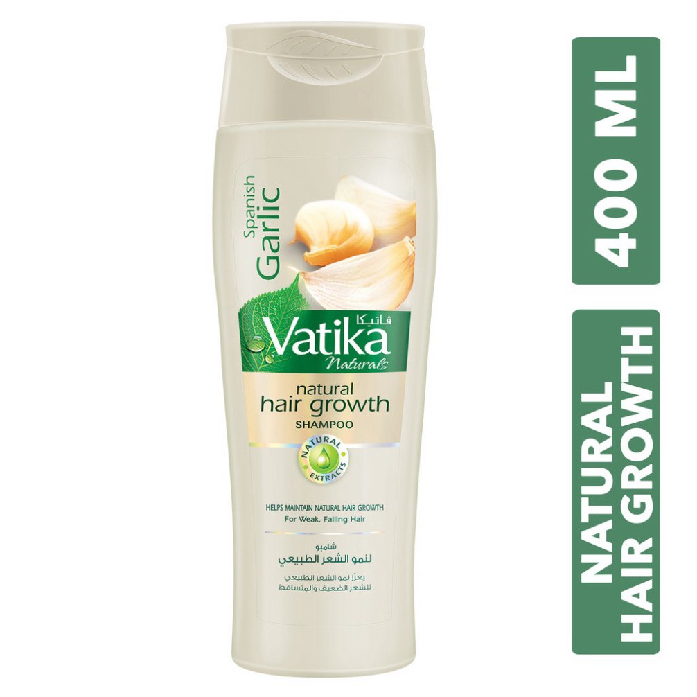 Dầu gội Vatika Garlic Shampoo Helps Maintain Natural Hair Growth chiết xuất tỏi kích thích mọc tóc nhanh