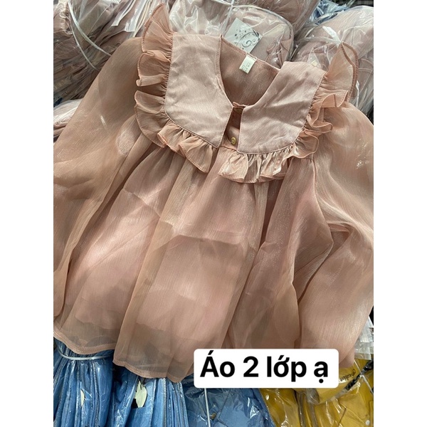 Áo kiểu bánh bèo tiểu thư