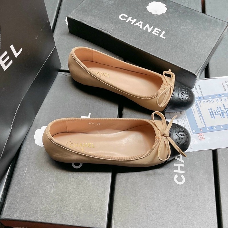 Giày Búp Bê, Giày Bệt Nữ chanel hàng fullbox siêu xinh