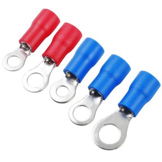 100 chiếc Đầu cos tròn phủ nhựa RV 1.25-3 / RV 1.25-4