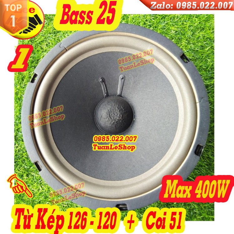 1 CỦ LOA BASS 25 COIL 51MM  LOA KIỂU BMB – GIÁ 01 LOA 2,5 TẤC