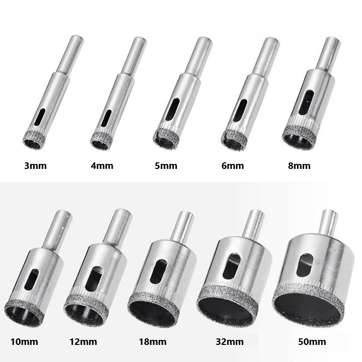 Mũi Khoan Khoét Lõi Kính Phi 6 - 60mm | PK_MocStore |