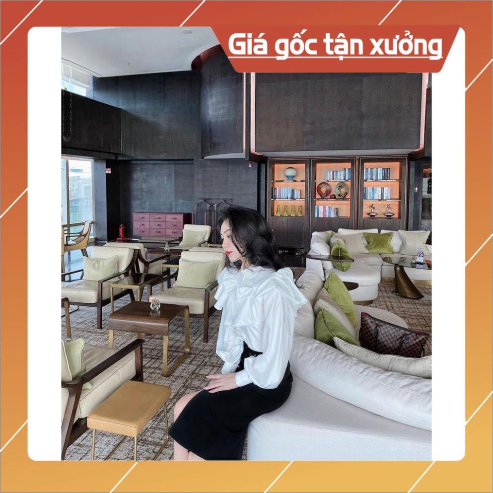 [Hàng Chất Lượng] Áo Sơ Mi Nút Ngọc Bèo Tầng Cổ Trụ MELY (TRẮNG) | BigBuy360 - bigbuy360.vn