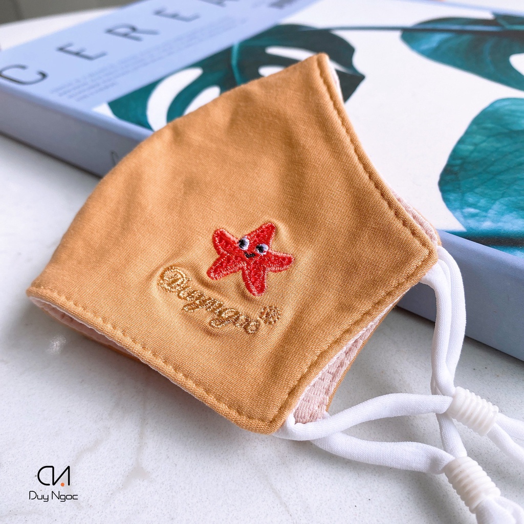 COMBO Khẩu trang Trẻ em 1-3 tuổi Summer Duy Ngọc Cao Cấp, Chất liệu cotton, thoáng mát, có nút điều chỉnh (1281-1304)