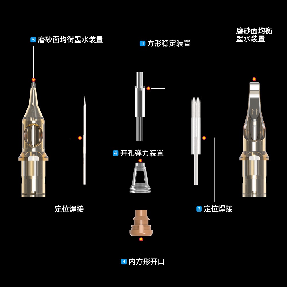 Bộ 20 kim xăm kim ngắn 10-12 cho máy xăm