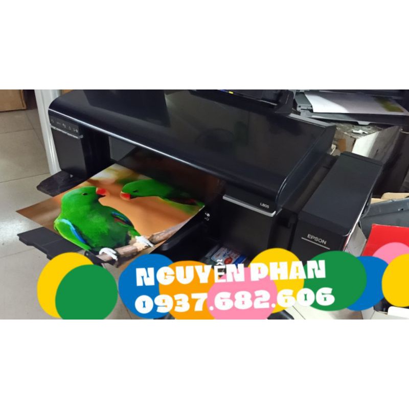 Máy in phun màu Epson L805 in được 6 màu