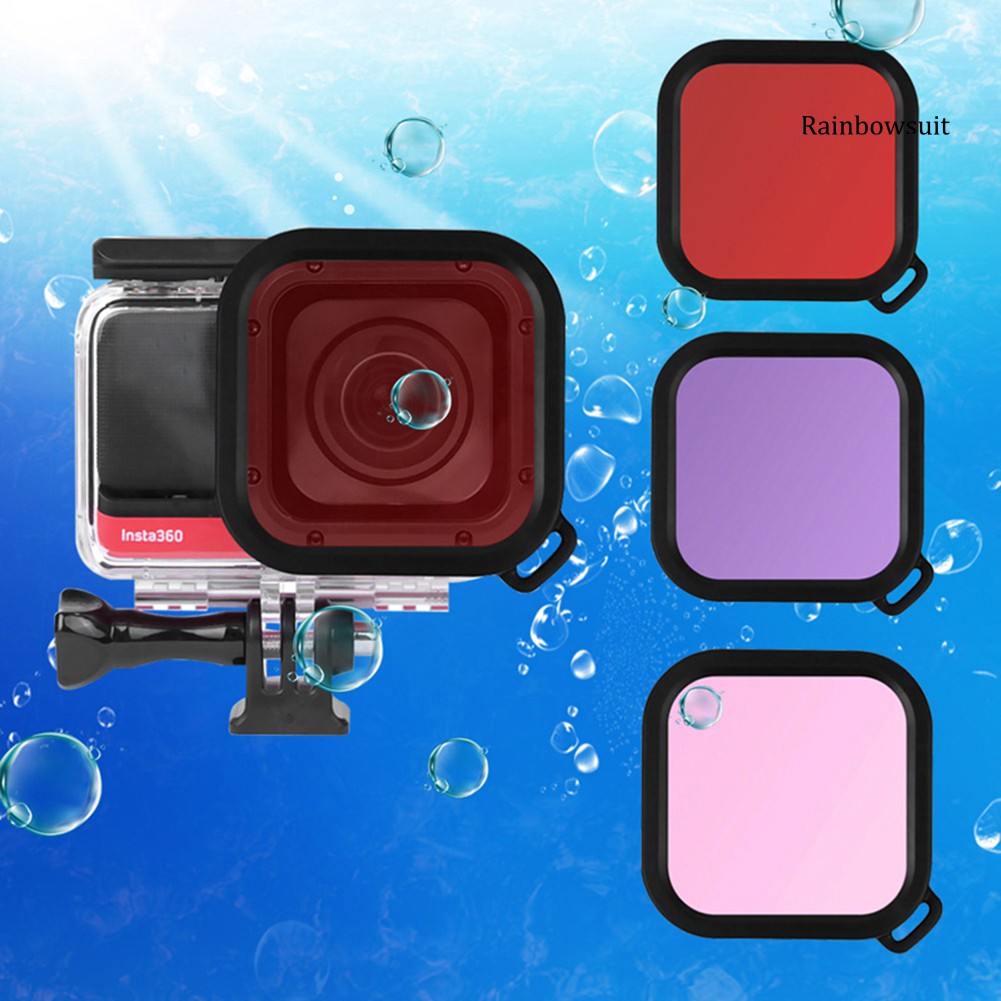 Set 3 Kính Lọc Chống Nước Cho Camera Inta360 | BigBuy360 - bigbuy360.vn