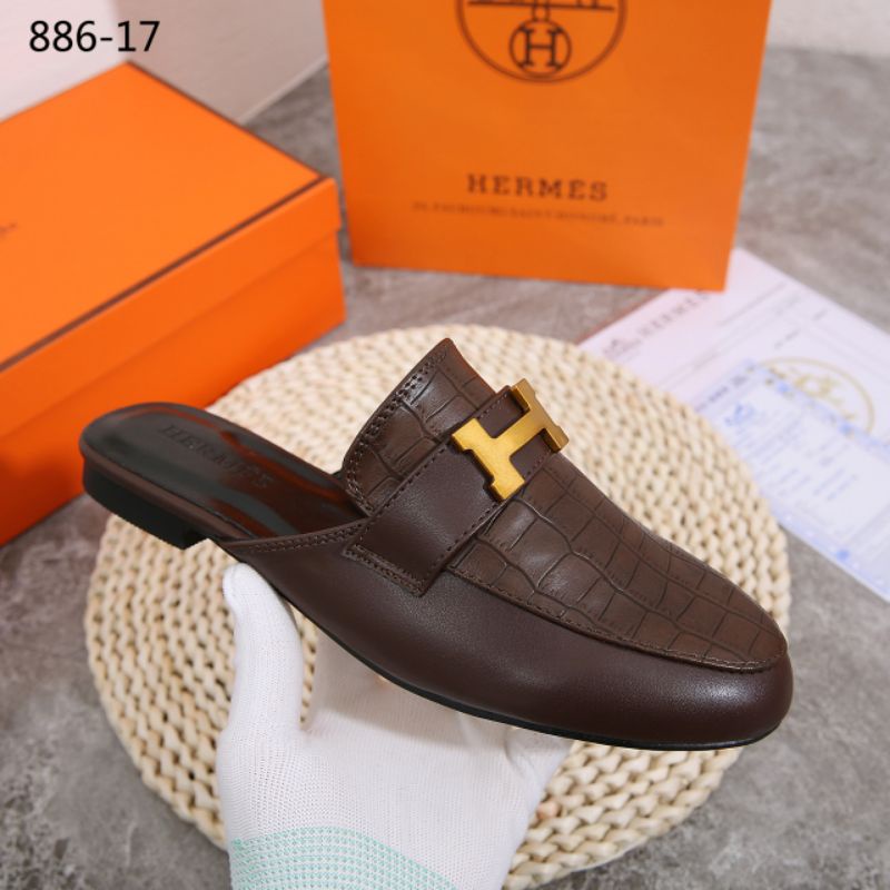 Giày Da Mule H Croco 886-17