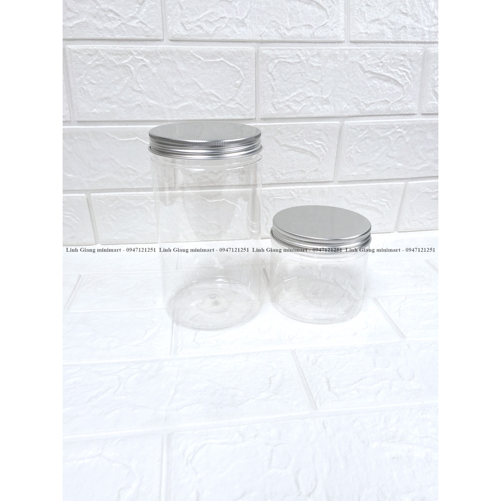 Lọ nhựa nắp nhôm 500ml 1000ml thích hợp đựng omai , đồ khô , gia vị tiện lợi