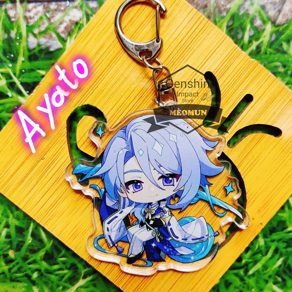 Ayato Móc khóa Genshin Impact M3 (in giữa acrylic)