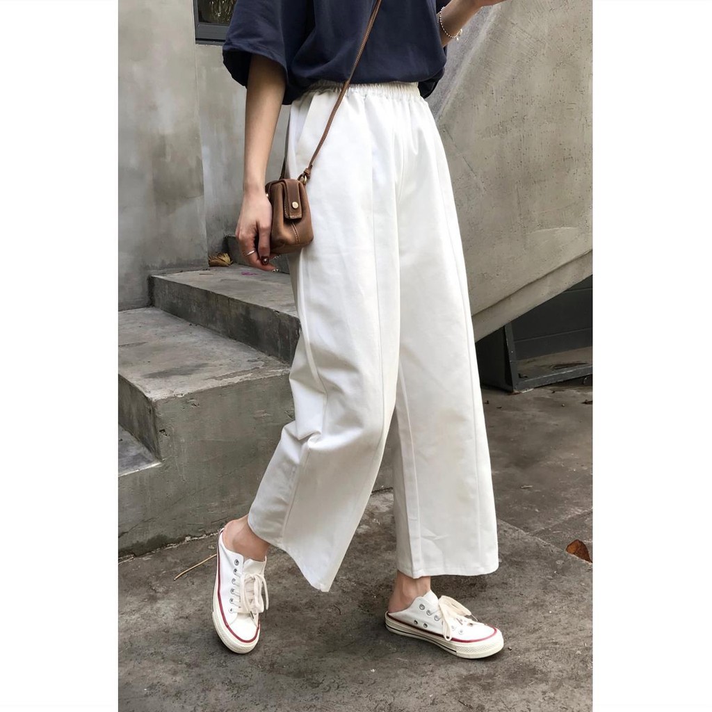 Quần Ống Rộng Lưng Cao Phong Cách Hàn Quốc Dành Cho Nữ | BigBuy360 - bigbuy360.vn