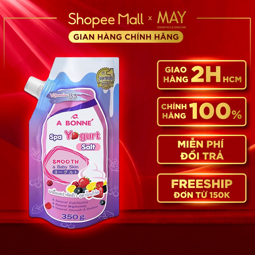 Muối Tắm Sữa Chua A Bonne Tẩy Tế Bào Chết Spa Yogurt Salt Thái Lan 350g