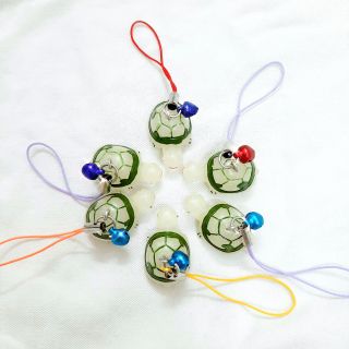 Móc khóa rùa con dạ quang (có chuông)