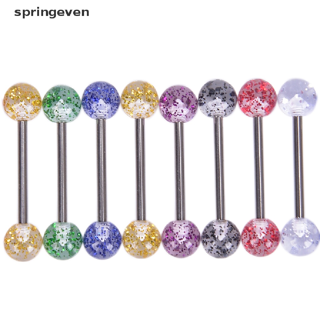 Set 8 Khuyên Lưỡi Nhiều Màu Sắc Cá Tính