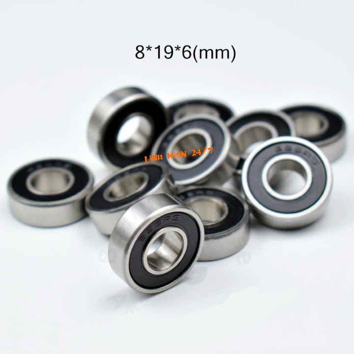 Bộ 2 Vòng Bi Đen Trục 8mm 698RD 8x19x6mm