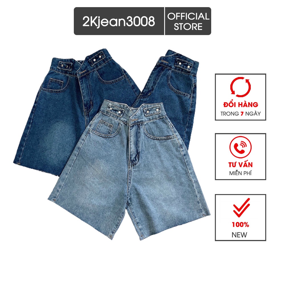 Quần ngố jean nữ size đại lưng kiểu từ 40kg đến 75kg hàng VNXK MS30 thời trang bigsize 2KJean