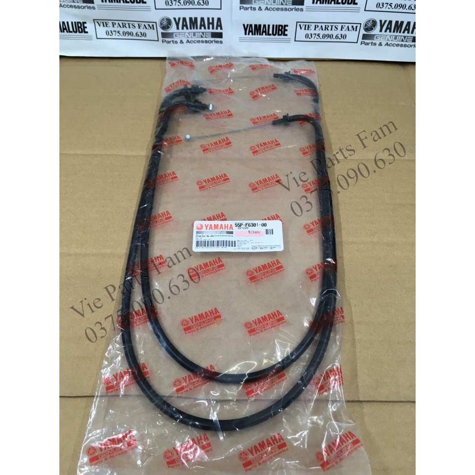 Dây ga exciter 135 5 số côn tay 2011-2014, hàng chính hãng Yamaha mới 100%