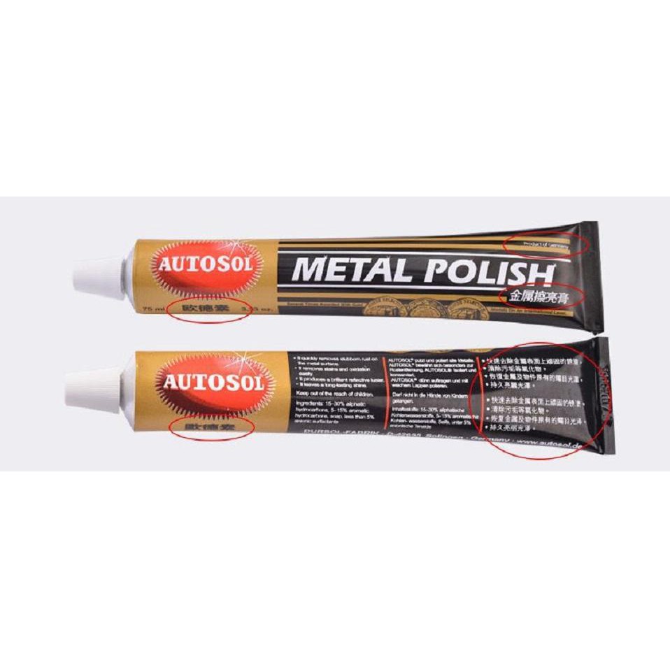 GIÁ SỈ Kem đánh bóng kim loại Metal Polish, làm sạch mọi kim loại như nhôm, đồng, inox... không độc hại 6524