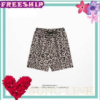 Quần short nelly - heybig : mẫu short da báo