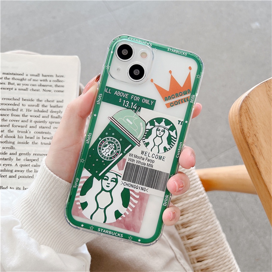 Ốp điện thoại TPU dẻo họa tiết logo Starbucks độc đáo cho IPHONE 13 12 11 PRO MAX XS MAX XR X XS 8 7 PLUS SE 2020