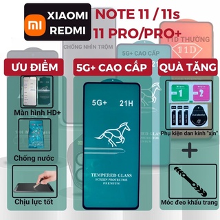 Kính cường lực Xiaomi Redmi Note 11 / 11s / 11 Pro Full màn hình Lướt siêu mượt Độ trong suốt cao Rõ nét – Độ cứng 21H