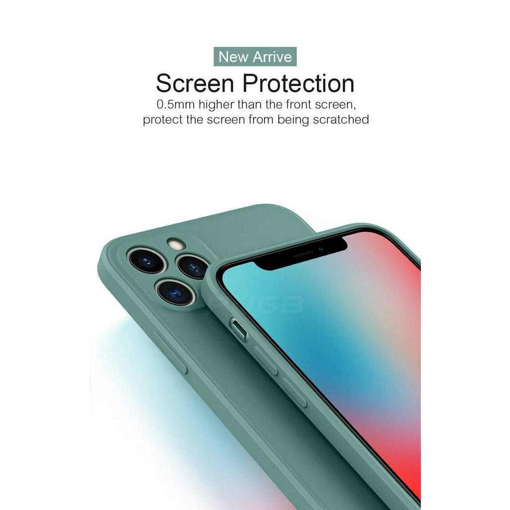 Ốp điện thoại silicon mềm khung vuông thích hợp cho iPhone X Xs Xr 7 8 6 6s Plus SE 2020 2022 SE3 12 Mini 11 Pro Max