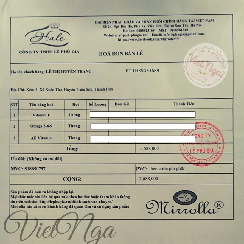 Mirrolla Vitamin E đỏ Nga làm đẹp da, cải thiện nội tiết [nhập khẩu chính hãng] | Thế Giới Skin Care