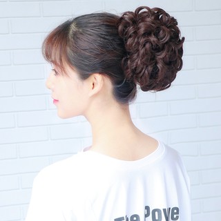 Tóc giả nữ 😍FREESHIP😍 búi phu nhân B-913, búi tóc giả cô dâu, búi tóc giả trung niên, búi tóc xoăn giả nữ
