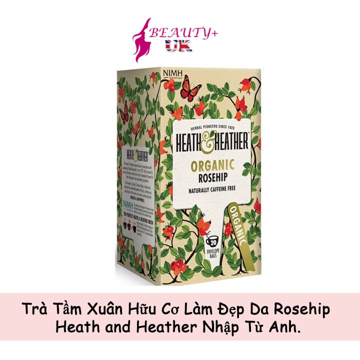 Trà Tầm Xuân Hữu Cơ  Heath and Heather Organic Rosehip 20 Bag