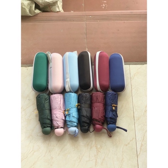 Dù Chống Nắng/ Tia Cực Tím Gấp GọnFREESHIPÔ Gấp Gọn Mini Hình Viên Thuốc Nhỏ Gọn Tiện Dụng